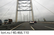 Western high-speed diameter is an intracity toll highway in St. Petersburg. (2020 год). Стоковое фото, фотограф Анна Кривицкая / Фотобанк Лори