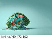Abstract illustration of overproduction and overabundance of things. Стоковое AI-изображение, AI-художник Мария Фадеева / Фотобанк Лори