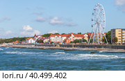 Zelenogradsk coastal view with the Ferris Wheel. Russia (2021 год). Стоковое фото, фотограф EugeneSergeev / Фотобанк Лори