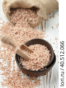 Raw Organic Devzira Rice on a white table. Стоковое фото, фотограф Виктория Панченко / Фотобанк Лори