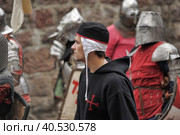 Russia, Vyborg, 30,07,2011 Festival of the historical reconstruction of the Middle Ages "Vyborg Castle" Редакционное фото, фотограф Анна Кривицкая / Фотобанк Лори