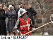 Russia, Vyborg, 30,07,2011 Festival of the historical reconstruction of the Middle Ages "Vyborg Castle" Редакционное фото, фотограф Анна Кривицкая / Фотобанк Лори