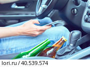 Dangerous female driver. Стоковое фото, фотограф Сергей Толмачёв / Фотобанк Лори