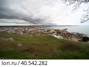 Вид на город с горы Митридат. Керчь (2023 год). Стоковое фото, фотограф Анна Зеленская / Фотобанк Лори