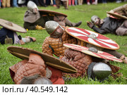 Russia, St. Petersburg 29,05,2015 Festival of medieval culture "Norwegian Vikings" Редакционное фото, фотограф Анна Кривицкая / Фотобанк Лори