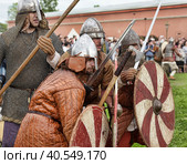 Russia, St. Petersburg 29,05,2015 Festival of medieval culture "Norwegian Vikings" Редакционное фото, фотограф Анна Кривицкая / Фотобанк Лори