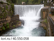 Новоафонский водопад. Река Псырдзха. г. Новый Афон, Абхазия. Стоковое фото, фотограф Сергей Афанасьев / Фотобанк Лори