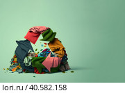 Abstract illustration of overproduction and overabundance of things. Стоковое AI-изображение, AI-художник Мария Фадеева / Фотобанк Лори