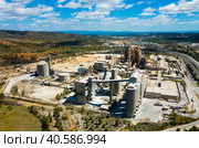 Top view of a cement factory near the city Bunol. Стоковое фото, фотограф Яков Филимонов / Фотобанк Лори