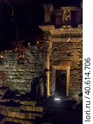 The ruins of Rome with night illumination (2018 год). Редакционное фото, фотограф Анна Кривицкая / Фотобанк Лори