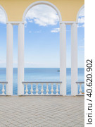 Embankment of the black sea in the summer (2016 год). Стоковое фото, фотограф Виктория Подгорная / Фотобанк Лори