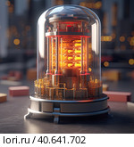 Micro Nuclear Reactor. Стоковое AI-изображение, AI-художник Кирилл Черезов / Фотобанк Лори