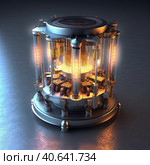 Micro Nuclear Reactor. Стоковое AI-изображение, AI-художник Кирилл Черезов / Фотобанк Лори
