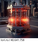 Micro Nuclear Reactor. Стоковое AI-изображение, AI-художник Кирилл Черезов / Фотобанк Лори