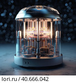 Micro Nuclear Reactor. Стоковое AI-изображение, AI-художник Кирилл Черезов / Фотобанк Лори