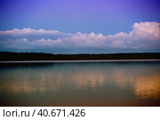 Lake in the evening. Стоковое фото, фотограф Анна Кривицкая / Фотобанк Лори