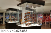 : Museum of weapons., the museum opened a new permanent exhibition "The history of small arms and cold steel from the XIV century to the present" (2019 год). Редакционное фото, фотограф Анна Кривицкая / Фотобанк Лори