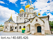 Собор Рождества Пресвятой Богородицы (Рождественский собор). Зачатьевский монастырь. Летний день. Москва. Россия (2023 год). Редакционное фото, фотограф E. O. / Фотобанк Лори