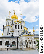Собор Рождества Пресвятой Богородицы (Рождественский собор). Зачатьевский монастырь. Лето. Москва (2023 год). Редакционное фото, фотограф E. O. / Фотобанк Лори