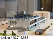 Miniature of the southern river station building in Moscow. Редакционное фото, фотограф Константин Григорьев / Фотобанк Лори