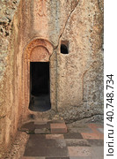 Geghard monastery in Caucasus mountains of Armenia (2013 год). Редакционное фото, фотограф Сергей Стрелков / Фотобанк Лори