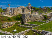 Museum-reserve Chersonesos Tauride. An ancient polis founded by the ancient Greeks on the Heracles Peninsula. (2021 год). Редакционное фото, фотограф Анна Кривицкая / Фотобанк Лори