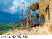 Monastery of Chelter Marmara in Mount Chelter Kaya, Crimea, (2021 год). Стоковое фото, фотограф Анна Кривицкая / Фотобанк Лори