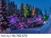 The Republic of Karelia. Nature of Karelia in winter. (2019 год). Редакционное фото, фотограф Анна Кривицкая / Фотобанк Лори