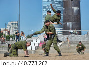 Demonstrative performance of the Marine Corps (2013 год). Редакционное фото, фотограф Анна Кривицкая / Фотобанк Лори