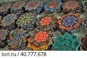 Turkey, Cappadocia, 14,07,2014 Turkish ceramics, painted plates with a souvenir shop. Редакционное фото, фотограф Анна Кривицкая / Фотобанк Лори