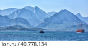 Mountains over sea. Стоковое фото, фотограф Анна Кривицкая / Фотобанк Лори