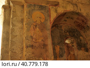 DEMRE, TURKEY - 13,07,2014 Frescos in the Saint Nicholas (Santa Clause) church  in Demre, Turkey. It's an ancient Byzantine Church. Редакционное фото, фотограф Анна Кривицкая / Фотобанк Лори