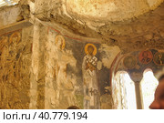 DEMRE, TURKEY - 13,07,2014 Frescos in the Saint Nicholas (Santa Clause) church  in Demre, Turkey. It's an ancient Byzantine Church. Редакционное фото, фотограф Анна Кривицкая / Фотобанк Лори