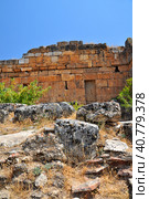 Ruins of ancient city, Hierapolis near Pamukkale, Turkey (2009 год). Стоковое фото, фотограф Анна Кривицкая / Фотобанк Лори