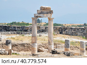 Hie rapolis Ancient City Ruin in Pa mukkale in Turkey (2009 год). Стоковое фото, фотограф Анна Кривицкая / Фотобанк Лори