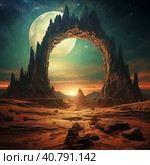 Gate to other dimension. AI Generative. Стоковое AI-изображение, AI-художник Ольга Хорошунова / Фотобанк Лори