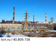 Металлургический комбинат Южуралникель в Орске Оренбургской области (2022 год). Редакционное фото, фотограф Иван Дуплик / Фотобанк Лори