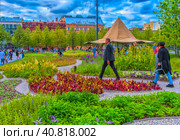 New Holland is an island in the Admiralteysky District of St. Petersburg, bounded by the Moika River, the Kryukov River and the Admiralty Canals. (2017 год). Редакционное фото, фотограф Анна Кривицкая / Фотобанк Лори
