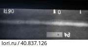 X-ray image of the welding seam with defects. Стоковое фото, фотограф Сергей Сергеев / Фотобанк Лори