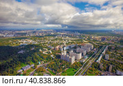 Москва, панорама города (2021 год). Стоковое фото, фотограф Старостин Сергей / Фотобанк Лори