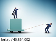 Concept of bossy autocratoc leadership. Стоковое фото, фотограф Elnur / Фотобанк Лори