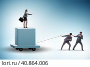Concept of bossy autocratoc leadership. Стоковое фото, фотограф Elnur / Фотобанк Лори