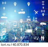 Ridesharing and carpooling concept in the city. Стоковое фото, фотограф Elnur / Фотобанк Лори