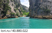 Зелёный каньон, водопад Манавгат, Турция (2023 год). Стоковое фото, фотограф Рузаева Юлия / Фотобанк Лори