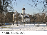 Храм Воскресения Христова в Переделкино. Поселение Внуковское. Город Москва (2014 год). Стоковое фото, фотограф lana1501 / Фотобанк Лори