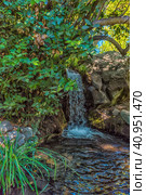 Waterfall of "Tears" in the Vorontsovsky Park. Стоковое фото, фотограф Анна Кривицкая / Фотобанк Лори