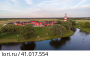 Fishing village, camping in the Ryazan region (2023 год). Редакционное фото, фотограф Денис Александрович Бирюков / Фотобанк Лори