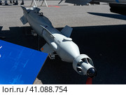 BERLIN, GERMANY - JUNE 23, 2022: Laser-guided bombs Paveway IV. Exhibition ILA Berlin Air Show 2022. Редакционное фото, фотограф Sergey Kohl / Фотобанк Лори