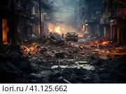 Turkey and Syria Earthquake. A devastating magnitude arthquake struck the Turkish province. Стоковое AI-изображение, AI-художник Ирина Михайличенко / Фотобанк Лори