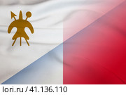 Lesotho and Malta national flag transborder negotiation MLT LSO. Стоковая иллюстрация, иллюстратор Кабак Дмитрий / Фотобанк Лори